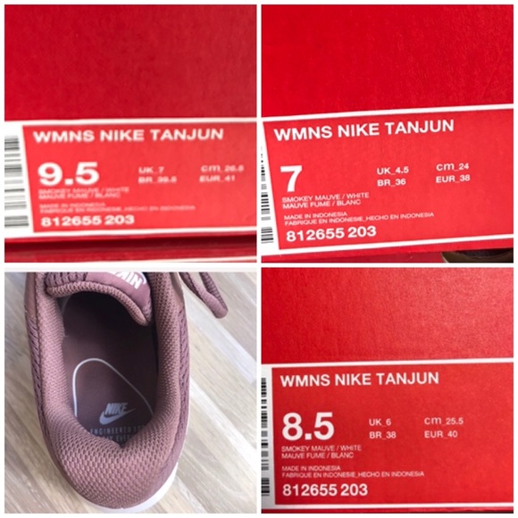 NWT Nike Tajun Smokey Mauve White W AUTHENTIC - Picture 7 of 8